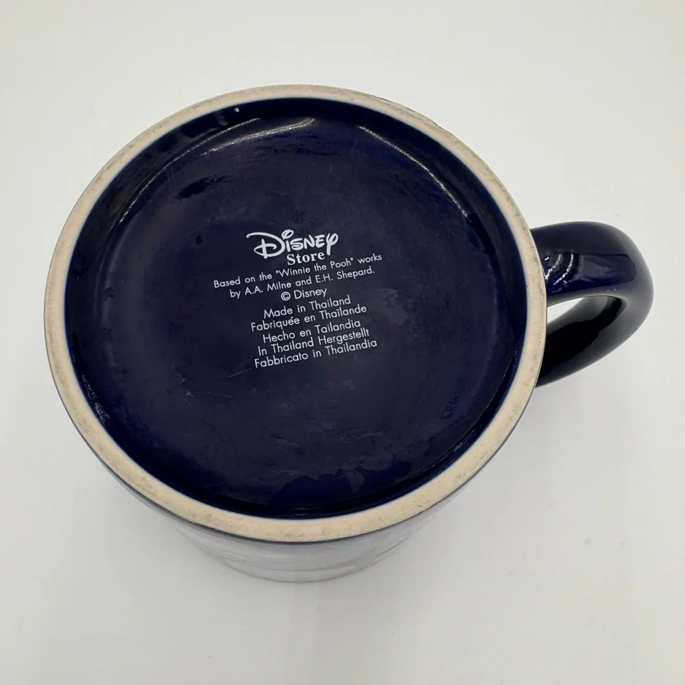 Disney‎ Store Eeyore Coffee Mug Winnie the Pooh Blue Character Mug